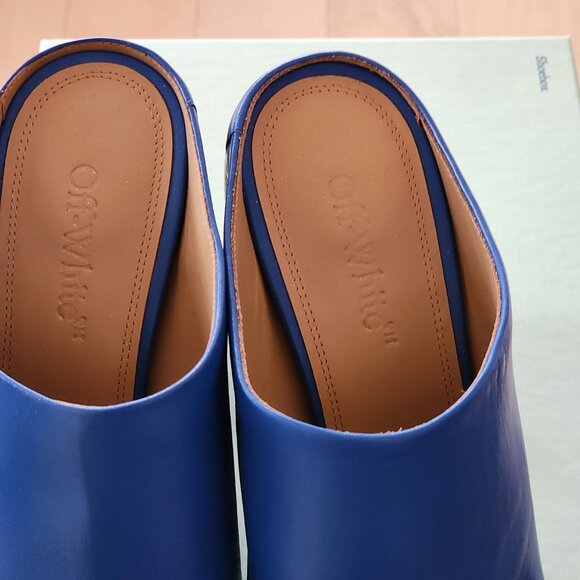 Off-White Spring Mule Sandals Sz 40 - Picture 7 of 8